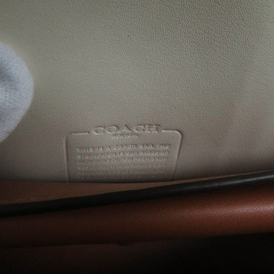 COACH Shoulder Bag CC416 Main: Leather Brass/Ivory Bandit Women Used Authentic