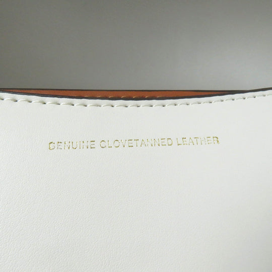 COACH Shoulder Bag CC416 Main: Leather Brass/Ivory Bandit Women Used Authentic