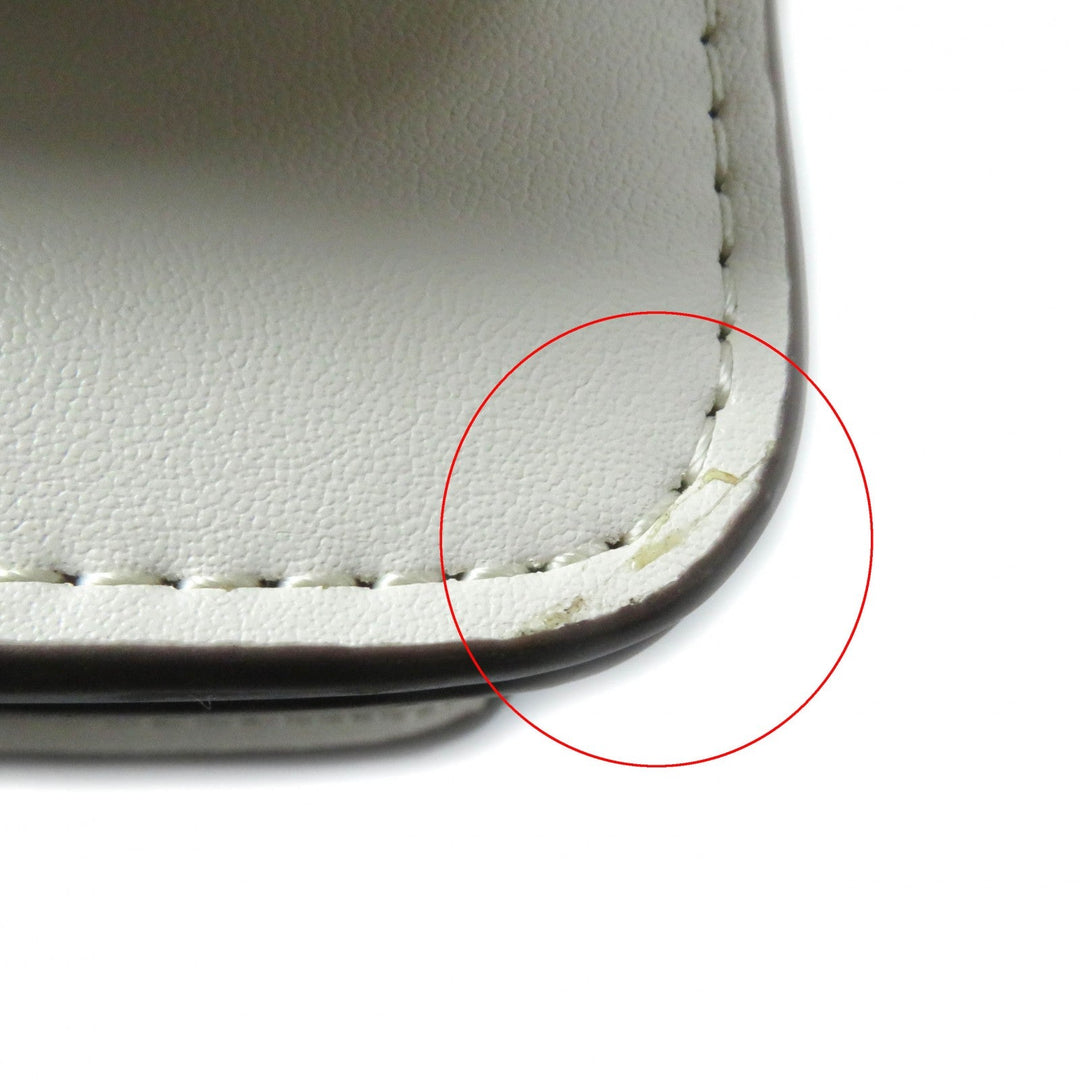 COACH Shoulder Bag CC416 Main: Leather Brass/Ivory Bandit Women Used Authentic