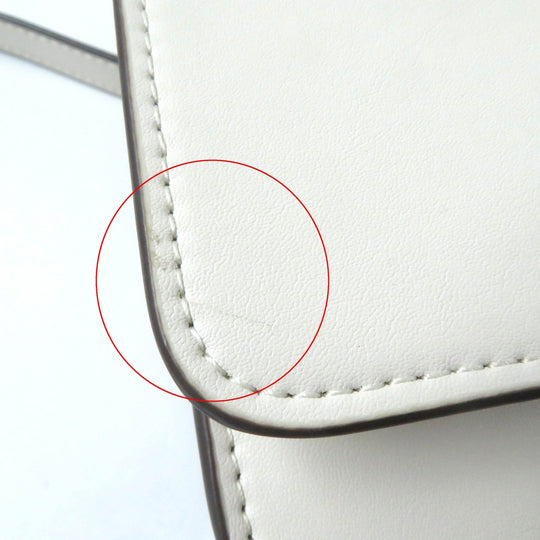 COACH Shoulder Bag CC416 Main: Leather Brass/Ivory Bandit Women Used Authentic