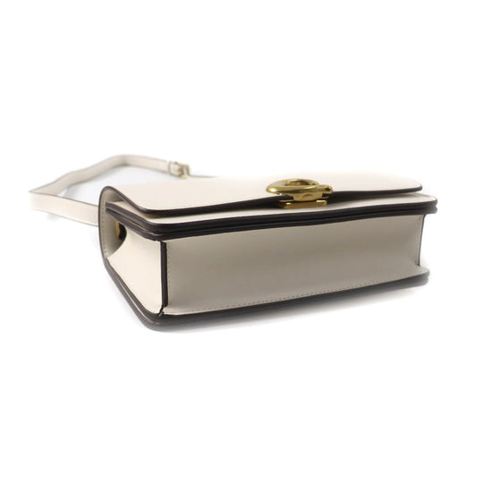 COACH Shoulder Bag CC416 Main: Leather Brass/Ivory Bandit Women Used Authentic