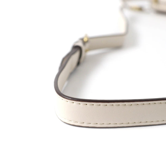 COACH Shoulder Bag CC416 Main: Leather Brass/Ivory Bandit Women Used Authentic