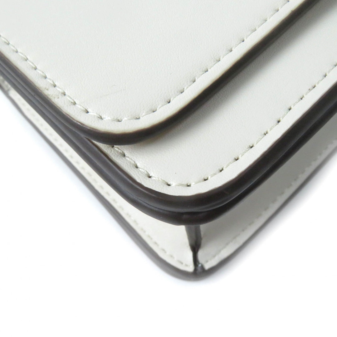 COACH Shoulder Bag CC416 Main: Leather Brass/Ivory Bandit Women Used Authentic