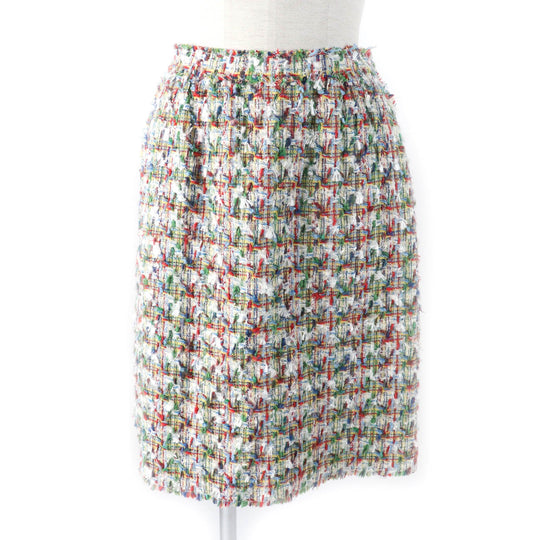 DOLCE&GABBANA Tight Skirt Outer: 66% cotton, Outer: 21% polyamide, Outer: 10% rayon, Outer: 3% wool, Lining: 96% silk Multi Women 40 Used Authentic
