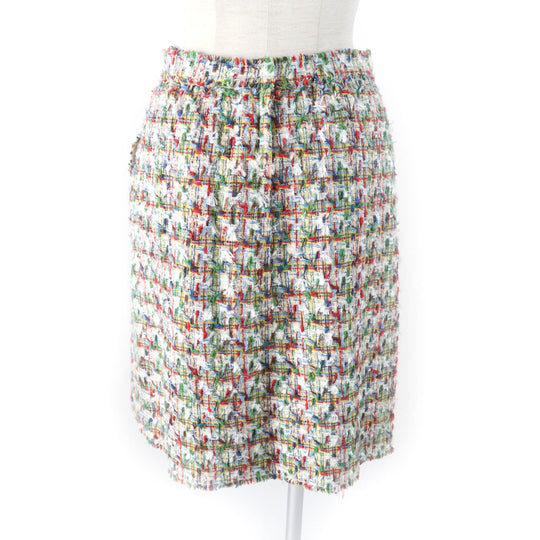 DOLCE&GABBANA Tight Skirt Outer: 66% cotton, Outer: 21% polyamide, Outer: 10% rayon, Outer: 3% wool, Lining: 96% silk Multi Women 40 Used Authentic