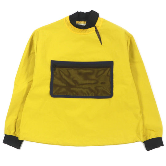 FENDI Nylon jacket FAN107 Main: 92% nylon, Main: 8% polyurethane, Part: polyurethane yellow mens L Used Authentic