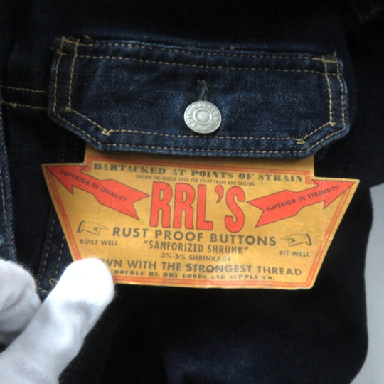 RRL overalls Main: 98% cotton, Main: 2% polyurethane Indigo Women 2 Used Authentic