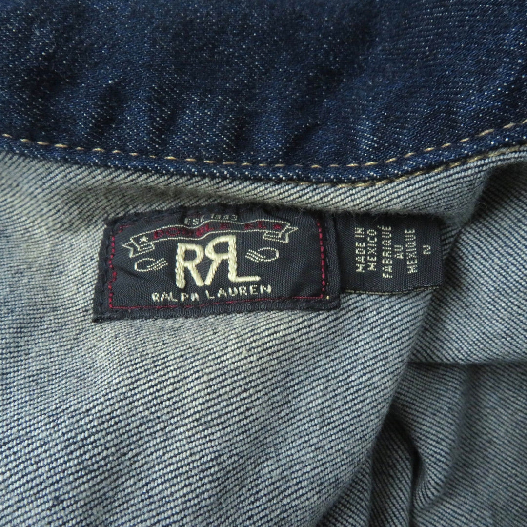 RRL overalls Main: 98% cotton, Main: 2% polyurethane Indigo Women 2 Used Authentic