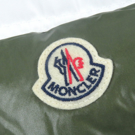 MONCLER Down vest Main: 100% nylon, Filling: 90% down, Filling: 10% feather, Partial: 100% polyester khaki GENICHI GILET mens 4 Used Authentic
