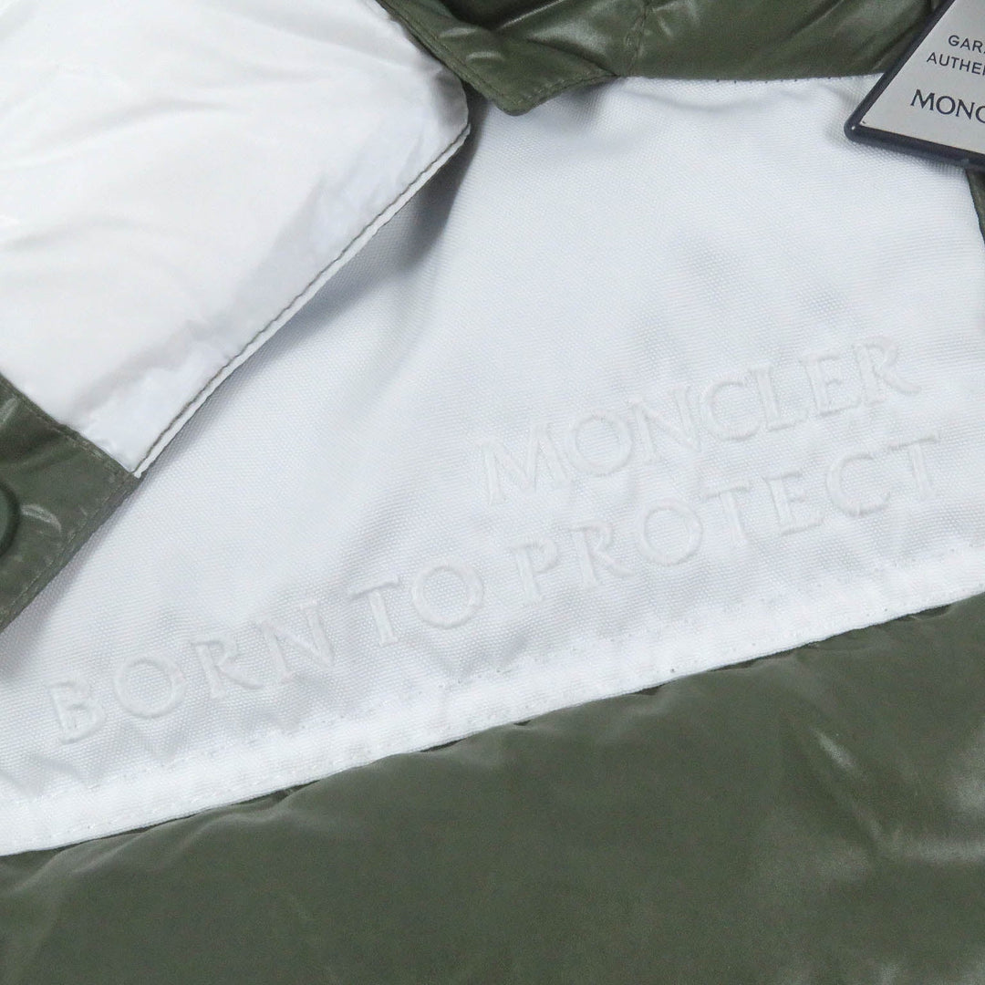 MONCLER Down vest Main: 100% nylon, Filling: 90% down, Filling: 10% feather, Partial: 100% polyester khaki GENICHI GILET mens 4 Used Authentic