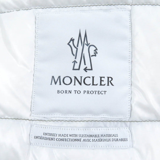 MONCLER Down vest Main: 100% nylon, Filling: 90% down, Filling: 10% feather, Partial: 100% polyester khaki GENICHI GILET mens 4 Used Authentic