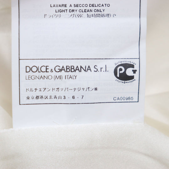 DOLCE&GABBANA Double chester coat G013GT Outer: 75% wool, Outer: 20% polyester, Outer: 5% cashmere, Lining: 100% silk white mens 54 Used Authentic