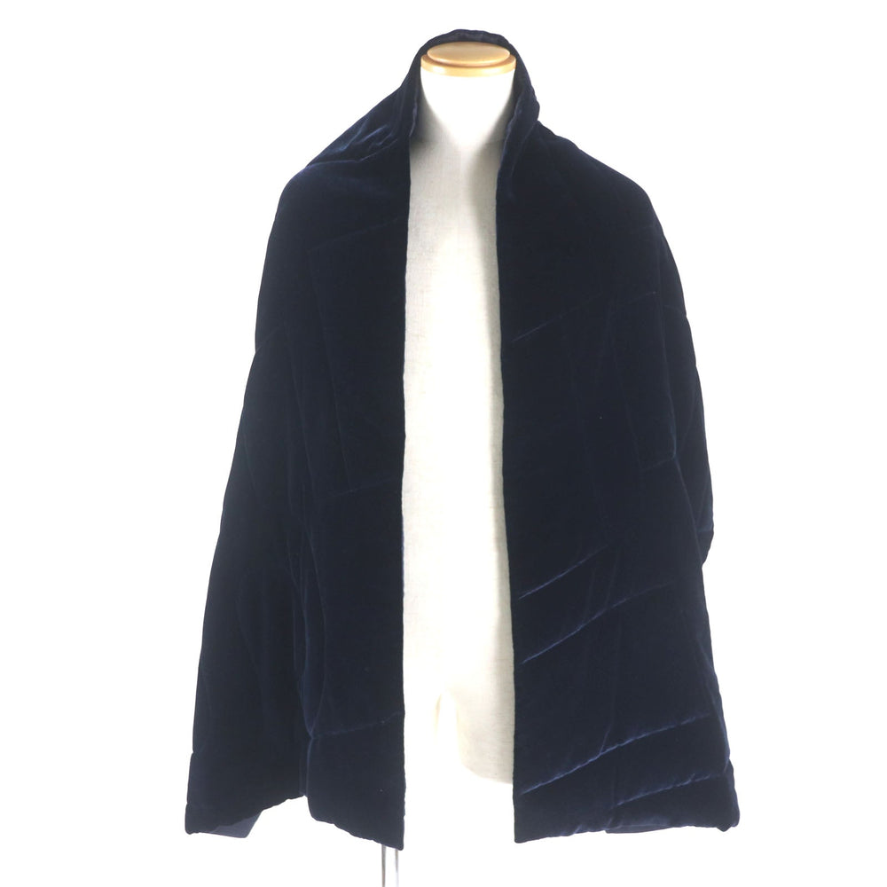 HERMES shawl Main: 100% silk, Filling: 60% silk, Filling: 40% polyester Navy mens Used Authentic