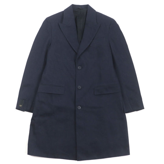 FENDI Chester coat FF0652 Outer: 99% cotton, Outer: 1% polyester, Lining: 100% cupra Indigo mens 50 Used Authentic