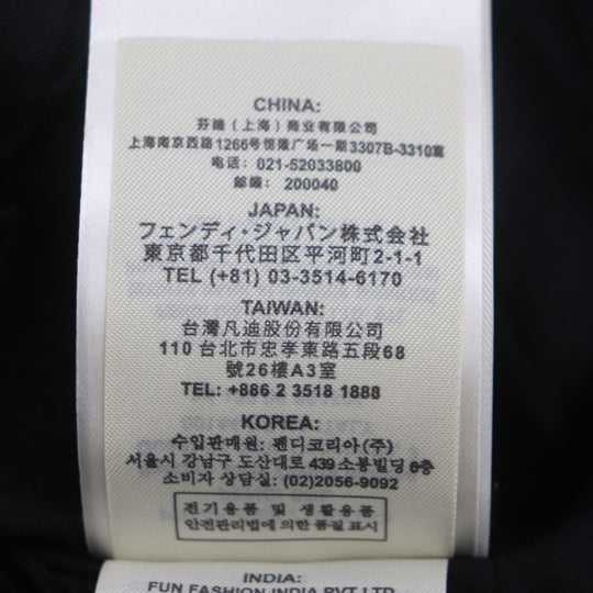FENDI Chester coat FF0652 Outer: 99% cotton, Outer: 1% polyester, Lining: 100% cupra Indigo mens 50 Used Authentic