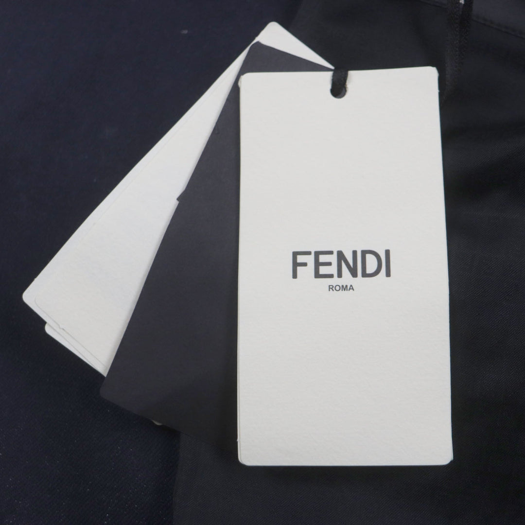 FENDI Chester coat FF0652 Outer: 99% cotton, Outer: 1% polyester, Lining: 100% cupra Indigo mens 50 Used Authentic