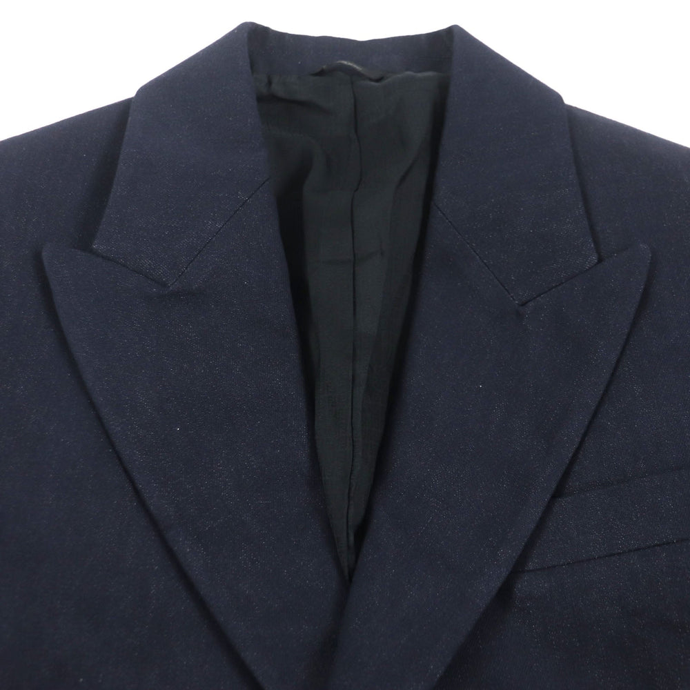 FENDI Chester coat FF0652 Outer: 99% cotton, Outer: 1% polyester, Lining: 100% cupra Indigo mens 50 Used Authentic