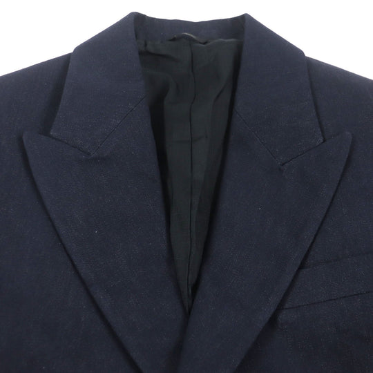 FENDI Chester coat FF0652 Outer: 99% cotton, Outer: 1% polyester, Lining: 100% cupra Indigo mens 50 Used Authentic