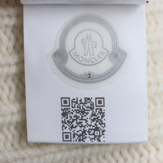 MONCLER Knit cap Main: 100% wool Ivory BERRETTO mens Used Authentic