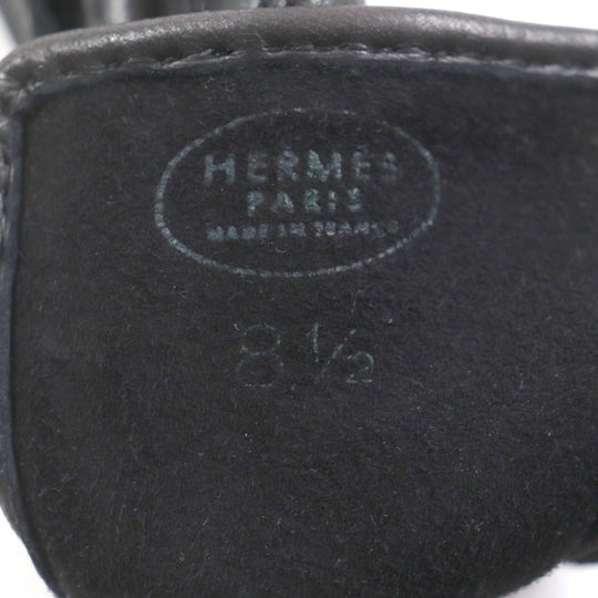 HERMES gloves Main: Lamb leather Dark brown mens 8.5 Used Authentic