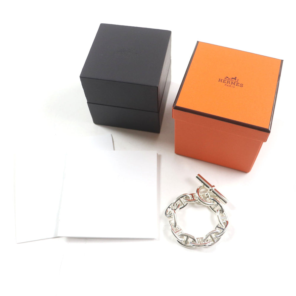 HERMES bracelet 24AG047655 Main�FAG925 Silver Chene DunkleTGM mens Used Authentic