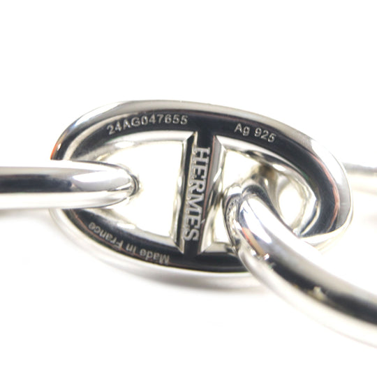 HERMES bracelet 24AG047655 Main�FAG925 Silver Chene DunkleTGM mens Used Authentic