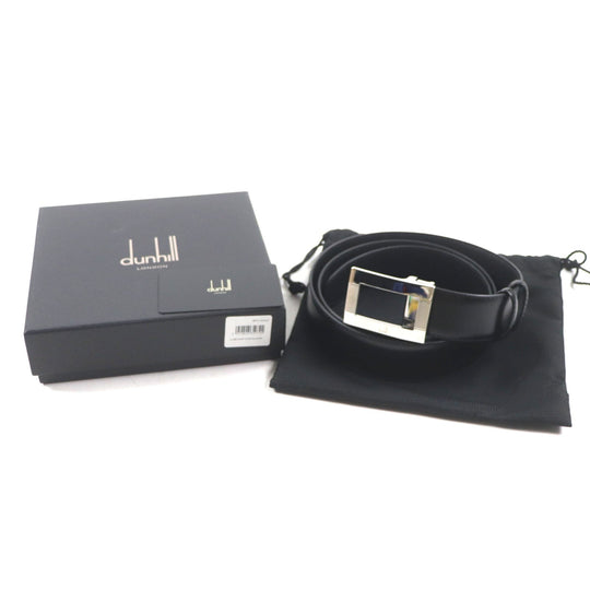 Dunhill belt Main: Leather black mens Used Authentic