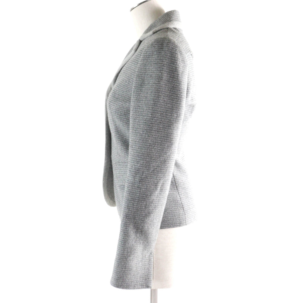 Loro Piana tailored jacket Outer: 100% cashmere, Lining: 92% silk, Lining: 8% polyurethane gray Women 38 Used Authentic