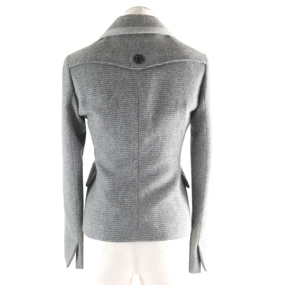 Loro Piana tailored jacket Outer: 100% cashmere, Lining: 92% silk, Lining: 8% polyurethane gray Women 38 Used Authentic