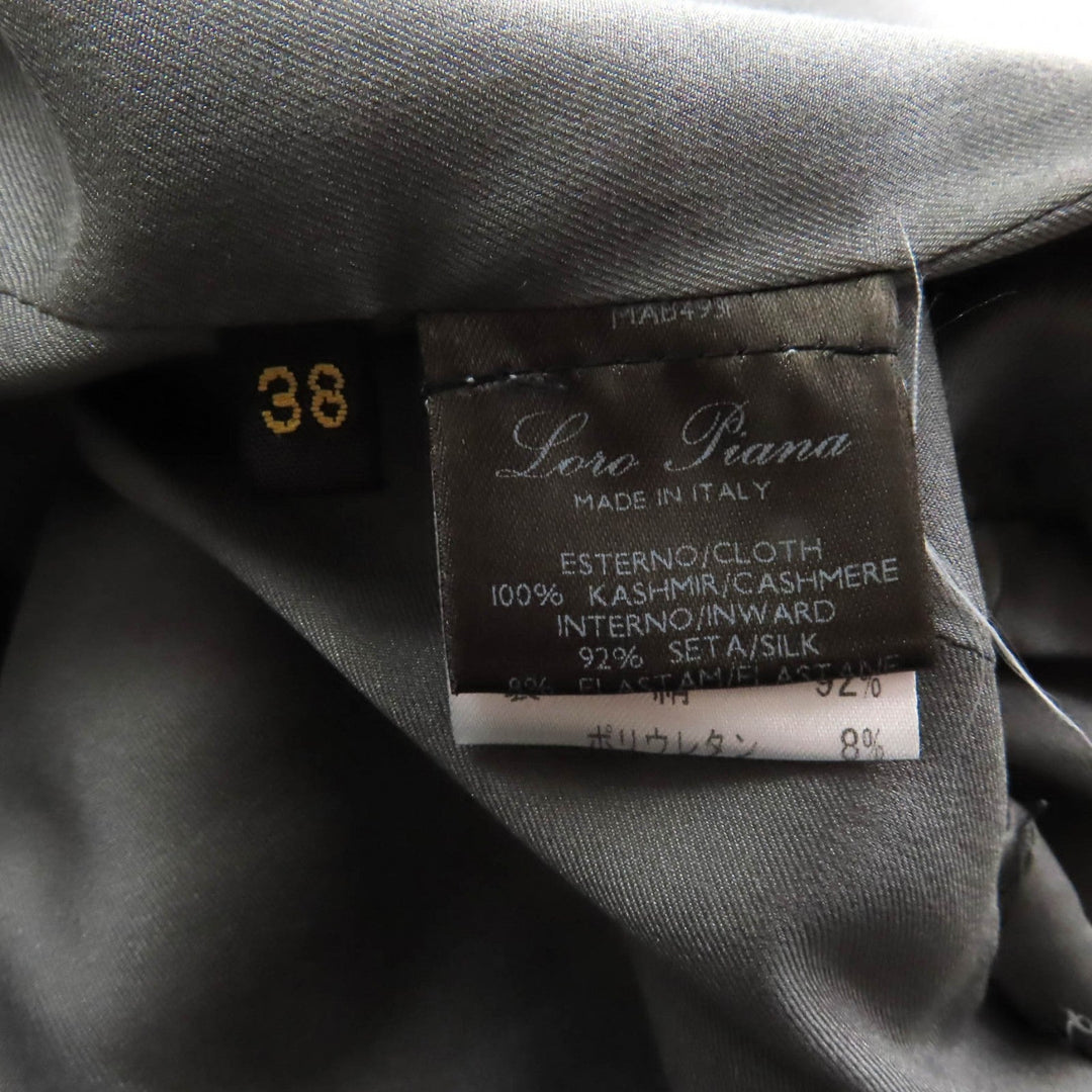 Loro Piana tailored jacket Outer: 100% cashmere, Lining: 92% silk, Lining: 8% polyurethane gray Women 38 Used Authentic