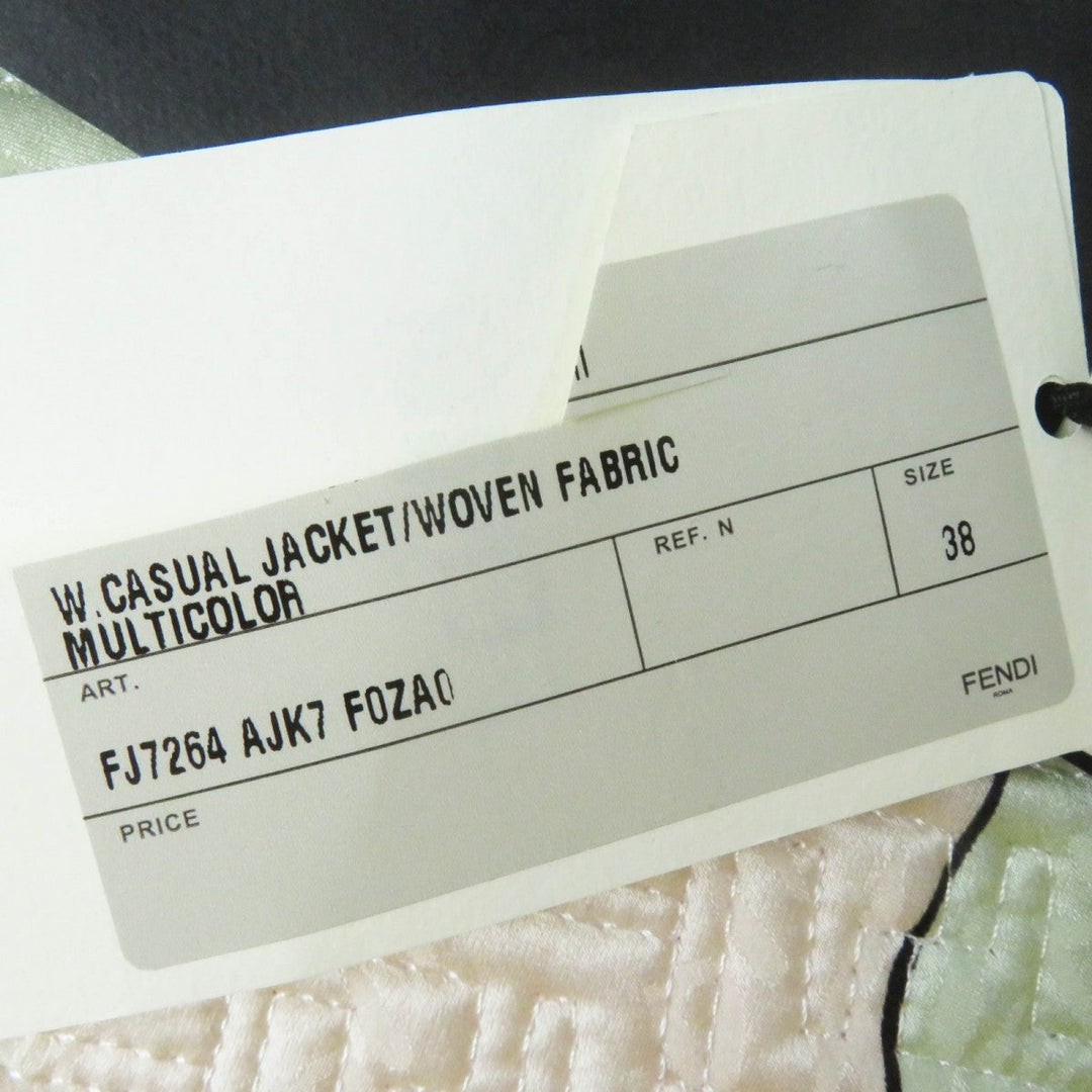 FENDI Jacket FJ7264 Outer: 100% silk, Lining: 100% silk Light green by Kim Jones Hairdo Girls Women 38 Used Authentic
