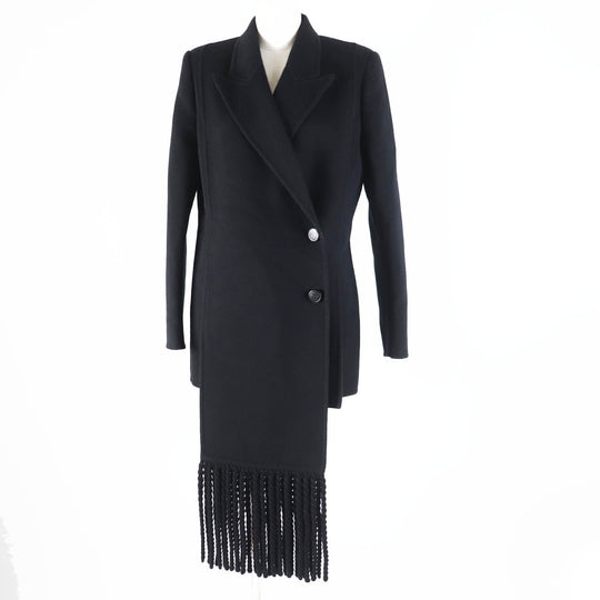 FENDI coat FJ7202 Main: 99% wool, Main: 1% silk, Lining: 100% rayon, Part: 100% wool black Women 40 Used Authentic