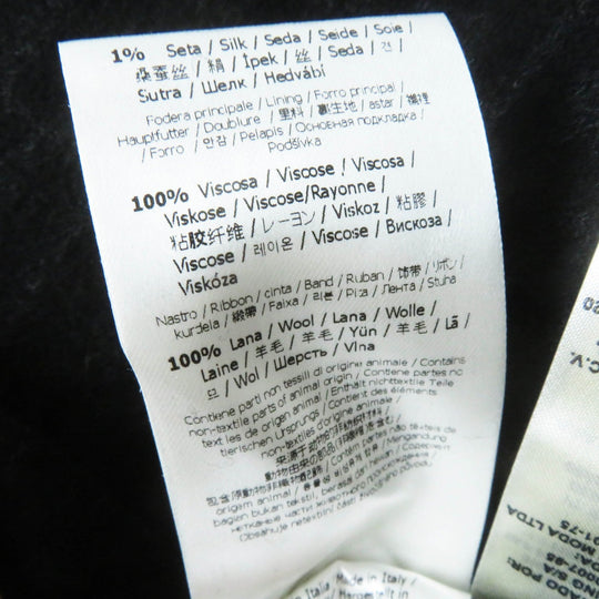 FENDI coat FJ7202 Main: 99% wool, Main: 1% silk, Lining: 100% rayon, Part: 100% wool black Women 40 Used Authentic
