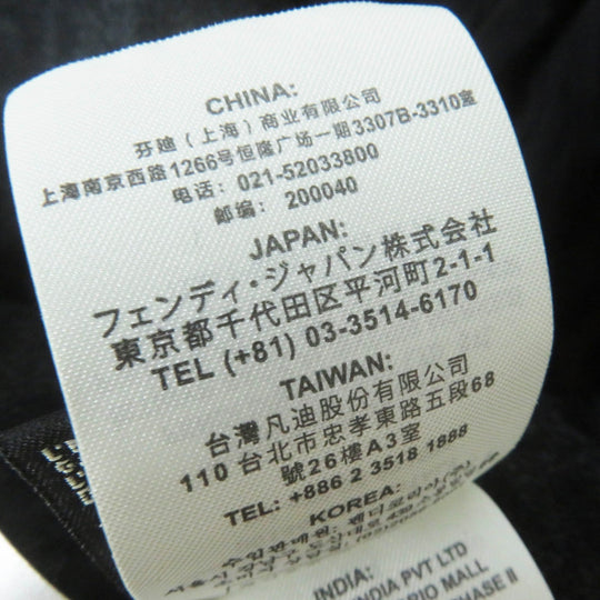 FENDI coat FJ7202 Main: 99% wool, Main: 1% silk, Lining: 100% rayon, Part: 100% wool black Women 40 Used Authentic