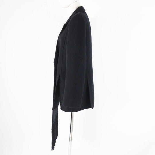 FENDI coat FJ7202 Main: 99% wool, Main: 1% silk, Lining: 100% rayon, Part: 100% wool black Women 40 Used Authentic