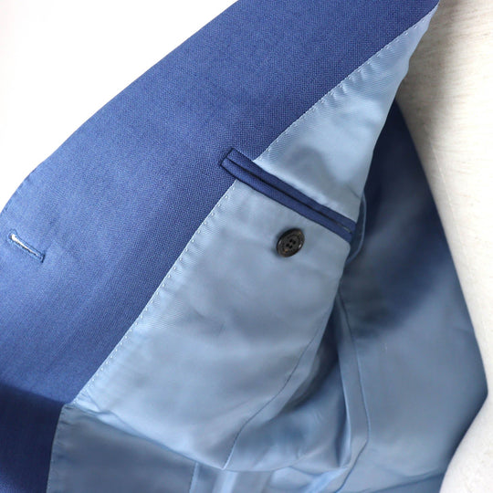 BURBERRY tailored jacket 8001298 Outer: 73% wool, Outer: 27% mohair, Lining: 100% cupra blue Women 36 Used Authentic