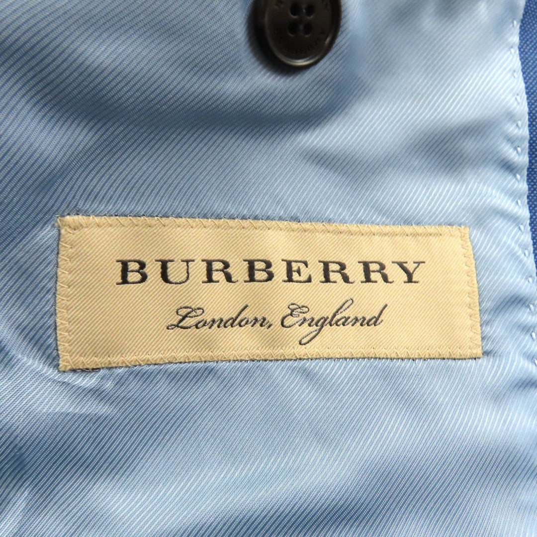 BURBERRY tailored jacket 8001298 Outer: 73% wool, Outer: 27% mohair, Lining: 100% cupra blue Women 36 Used Authentic
