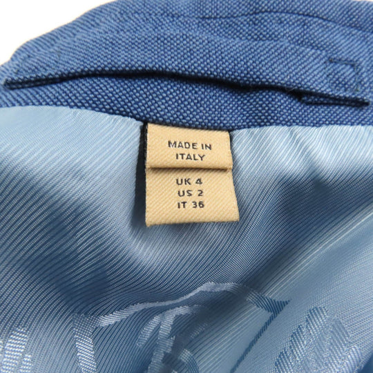 BURBERRY tailored jacket 8001298 Outer: 73% wool, Outer: 27% mohair, Lining: 100% cupra blue Women 36 Used Authentic