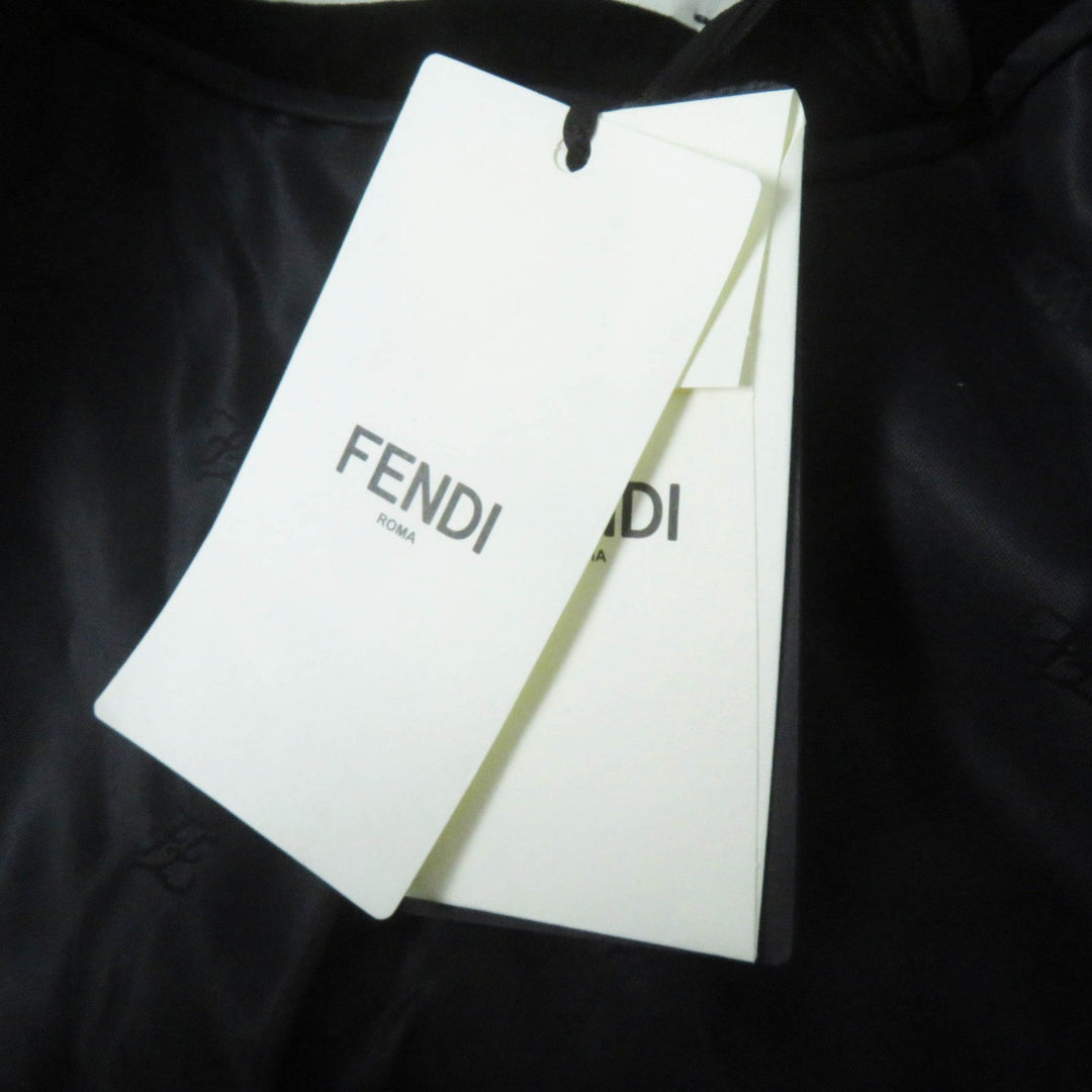 FENDI Jacket FJ7223 Main: 74% cotton, Main: 26% silk, Part: 78% silk, Part: 22% polyester, Lining: 100% rayon black Women 40 Used Authentic