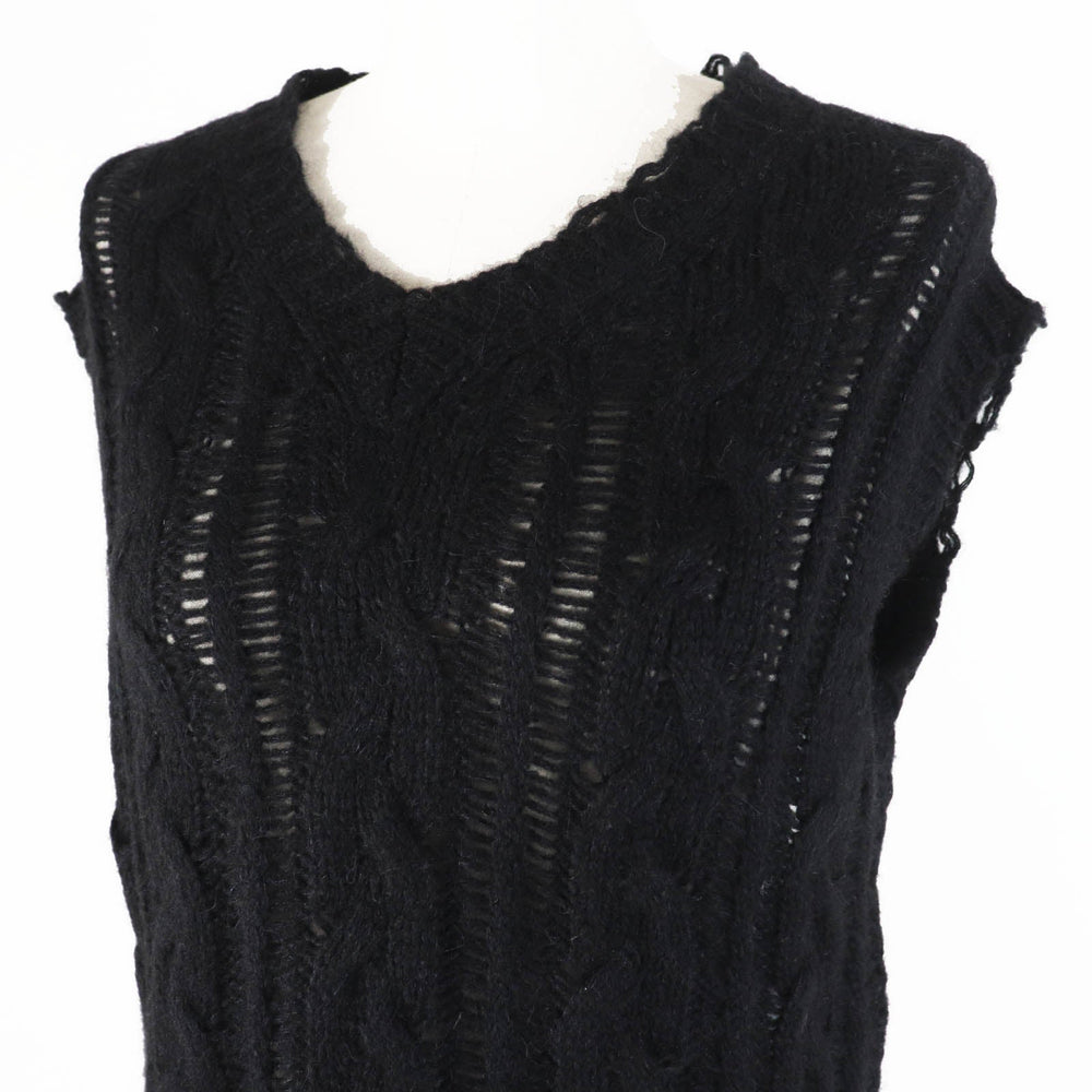 Christian Dior Vest 244T61AM144 Main: 40% alpaca, Main: 30% silk, Main: 30% cashmere black Women 38 Used Authentic
