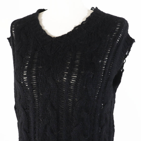 Christian Dior Vest 244T61AM144 Main: 40% alpaca, Main: 30% silk, Main: 30% cashmere black Women 38 Used Authentic