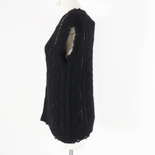 Christian Dior Vest 244T61AM144 Main: 40% alpaca, Main: 30% silk, Main: 30% cashmere black Women 38 Used Authentic