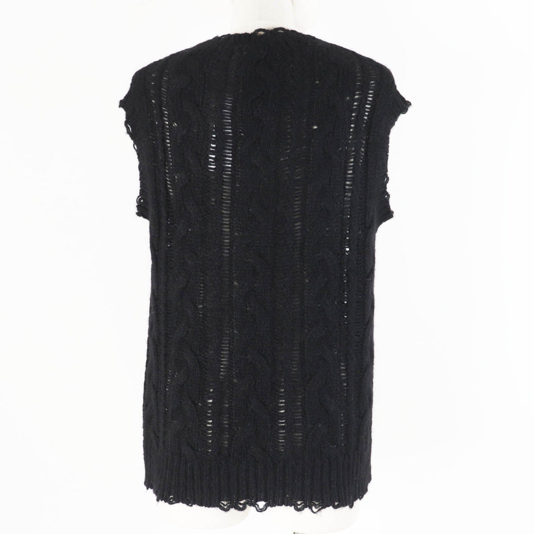 Christian Dior Vest 244T61AM144 Main: 40% alpaca, Main: 30% silk, Main: 30% cashmere black Women 38 Used Authentic
