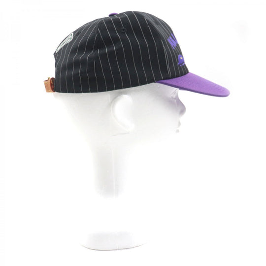 LOUIS VUITTON cap MP3407 Outer: 100% wool, Lining: 56% cotton, Lining: 44% cupra, Leather part: cowhide, Part: 100% cotton Black purple Crocodile Newsboy Cap mens Used Authentic