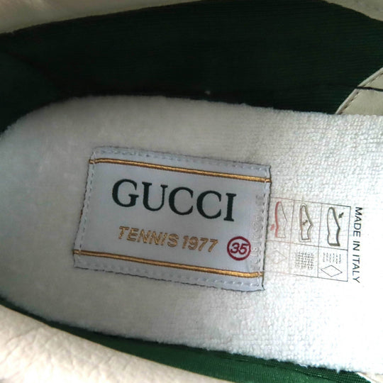 GUCCI Slip-on Main: GG canvas Brown Tennis 1977 Women 35 Used Authentic
