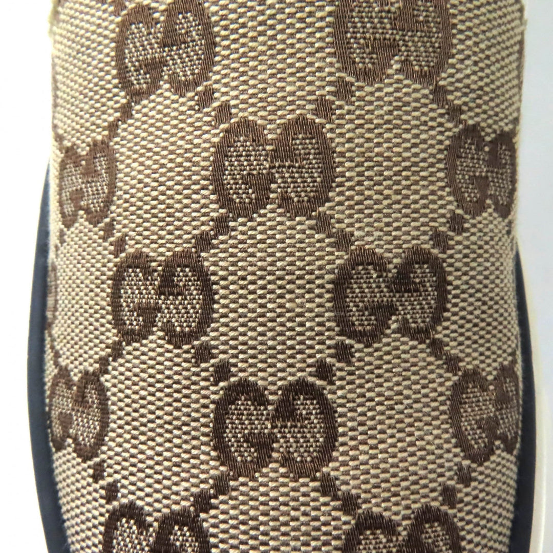 GUCCI Slip-on Main: GG canvas Brown Tennis 1977 Women 35 Used Authentic