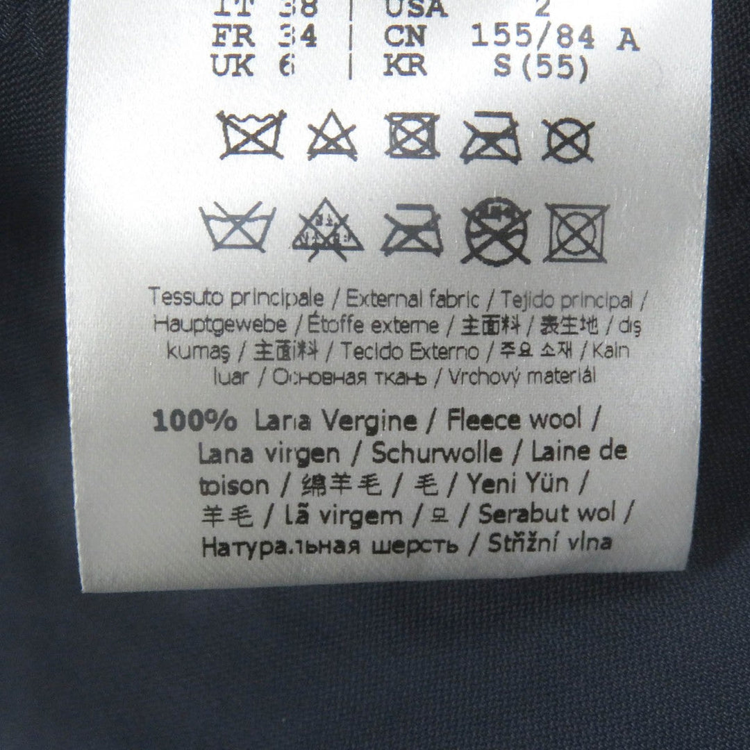 FENDI Jacket FJ7235 Main: 100% wool, Part: Sheepskin, Lining: 100% rayon Navy mens 38 Used Authentic