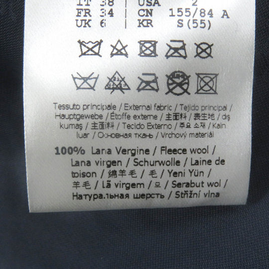 FENDI Jacket FJ7235 Main: 100% wool, Part: Sheepskin, Lining: 100% rayon Navy mens 38 Used Authentic