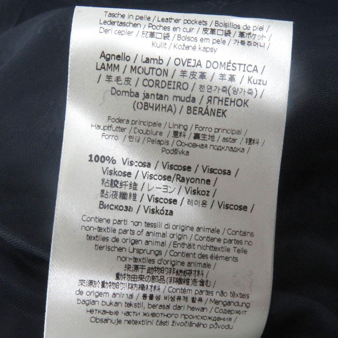 FENDI Jacket FJ7235 Main: 100% wool, Part: Sheepskin, Lining: 100% rayon Navy mens 38 Used Authentic