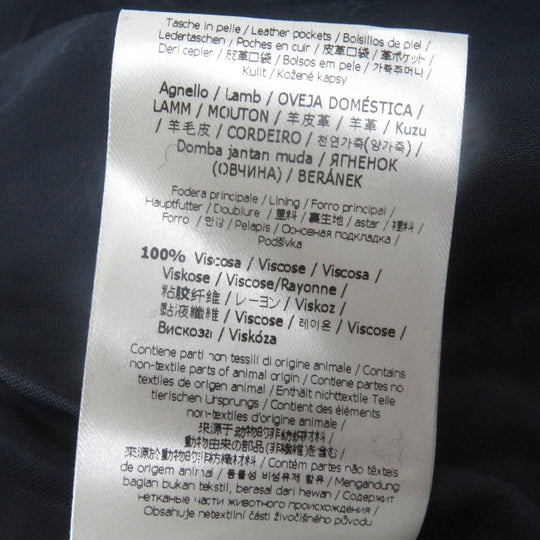 FENDI Jacket FJ7235 Main: 100% wool, Part: Sheepskin, Lining: 100% rayon Navy mens 38 Used Authentic